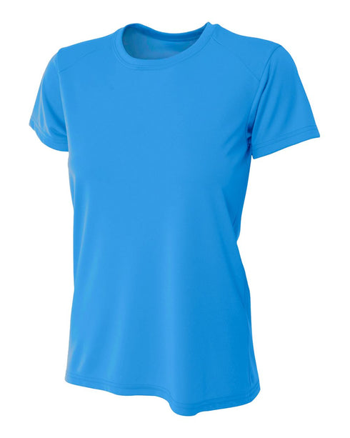 A4 Women's Cooling Performance Crew, Sizes 2XL-4XL (NW3201), Color 'Electric Blue'